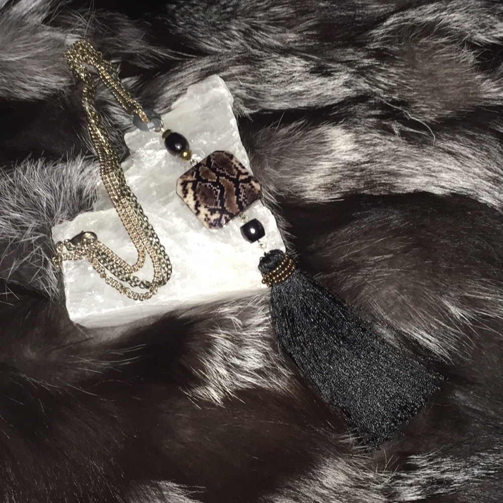 Boston Proper Tassel Necklace